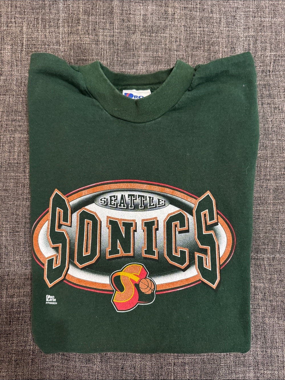 Vintage 90s Seattle SuperSonics Pro Player T-Shirt Made in USA Adult Small